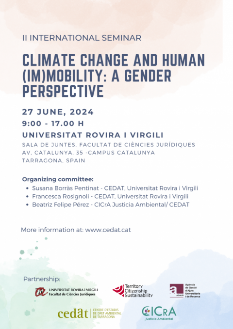 II International Seminar: Climate Change and Human (Im)Mobility: A Gender Perspective