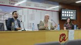 Antoni Pigrau presentant el Congrés Internacional “Cap a la diligència deguda obligatòria en drets humans: propostes regulatòries i lliçons apreses” al campus Catalunya de la URV.