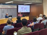 Una de las charlas de la jornada sobre litigación climática.