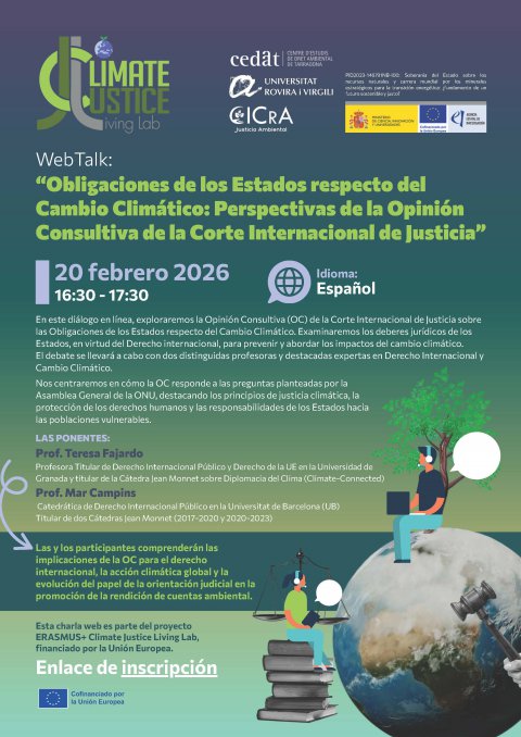 Webtalk: “Obligaciones de los Estados respecto del Cambio Climático: Perspectivas de la Opinión Consultiva de la Corte Internacional de Justicia”