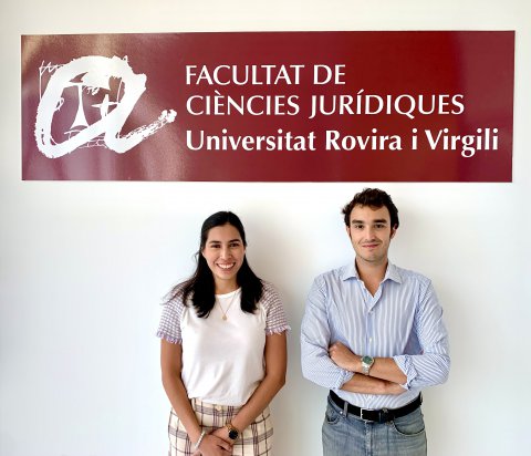 Paola Jiménez and Álvaro Martín are now doctoral candidates in the Department of Public Law