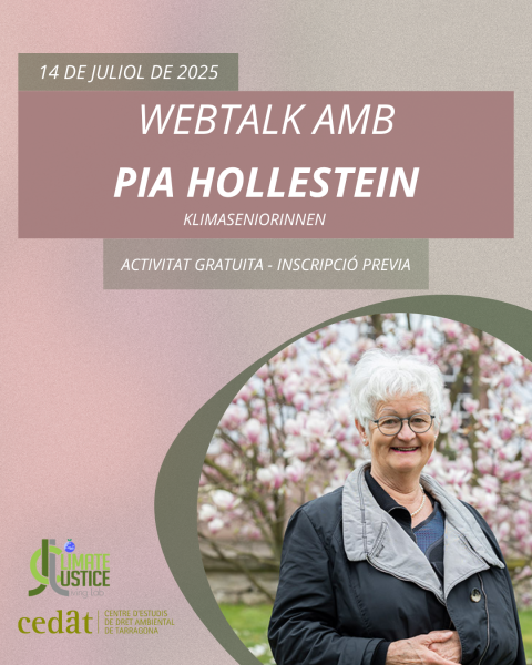 Webtalk amb Pia Hollestein - Drets humans i justícia climàtica