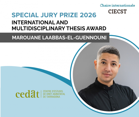 Marouane Laabbas-el-Guennouni ha rebut premi especial del jurat del Premi de tesi internacional i multidisciplinari 2026