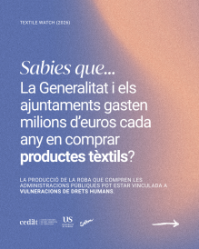 El CEDAT presenta un informe sobre contractació pública tèxtil i drets humans amb una mirada extraterritorial
